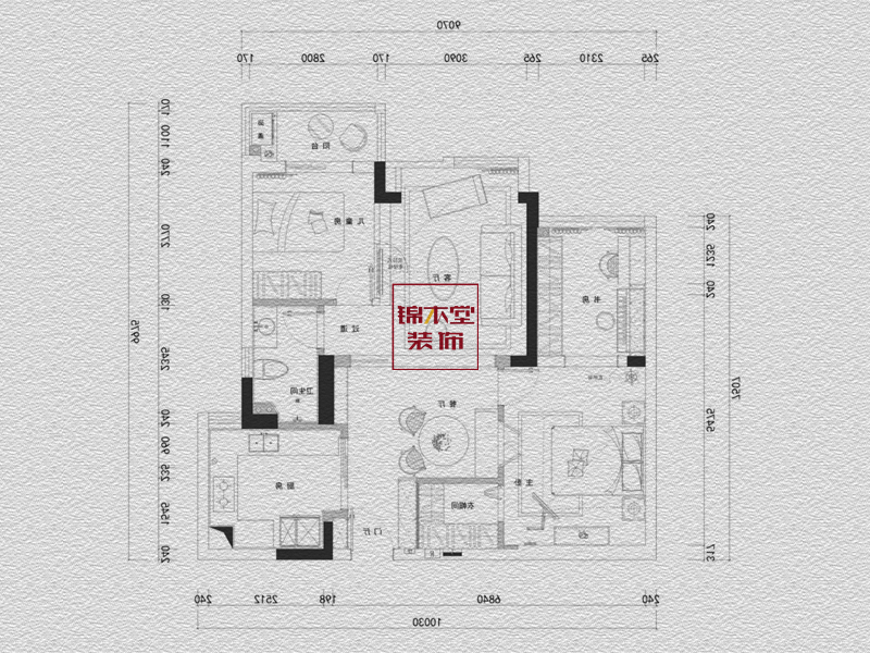 阜陽溫莎公館裝修設計(jì)