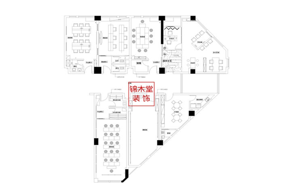 漢唐培訓錦木(mù)堂裝飾設計(jì)